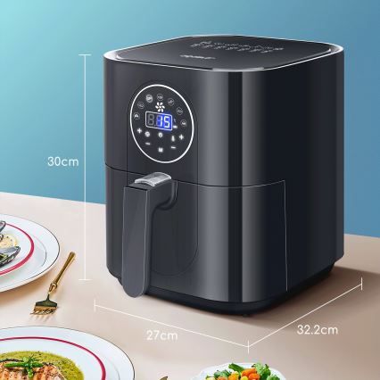 Aigostar - Kuumaõhufritüür 1500W/230V 3,5l must