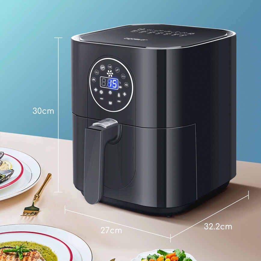 Aigostar - Kuumaõhufritüür 1500W/230V 3,5l must