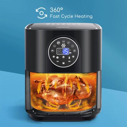 Aigostar - Kuumaõhufritüür 1500W/230V 3,5l must
