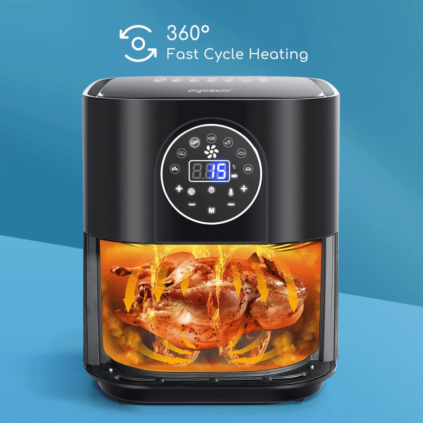 Aigostar - Kuumaõhufritüür 1500W/230V 3,5l must