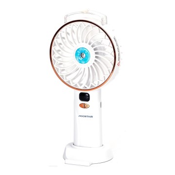 Aigostar - Laetav kaasaskantav ventilaator 5W/5V 2400mAh USB valge