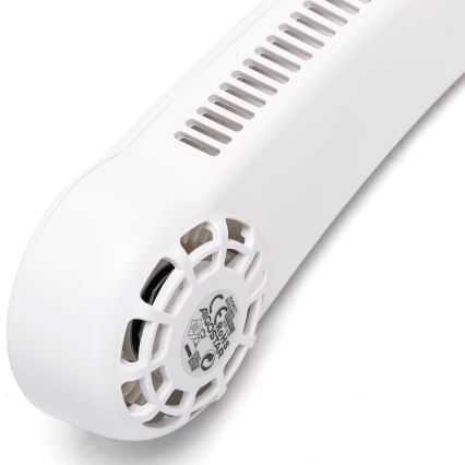 Aigostar - Laetav kaelaventilaator 4W/5V 2000mAh valge