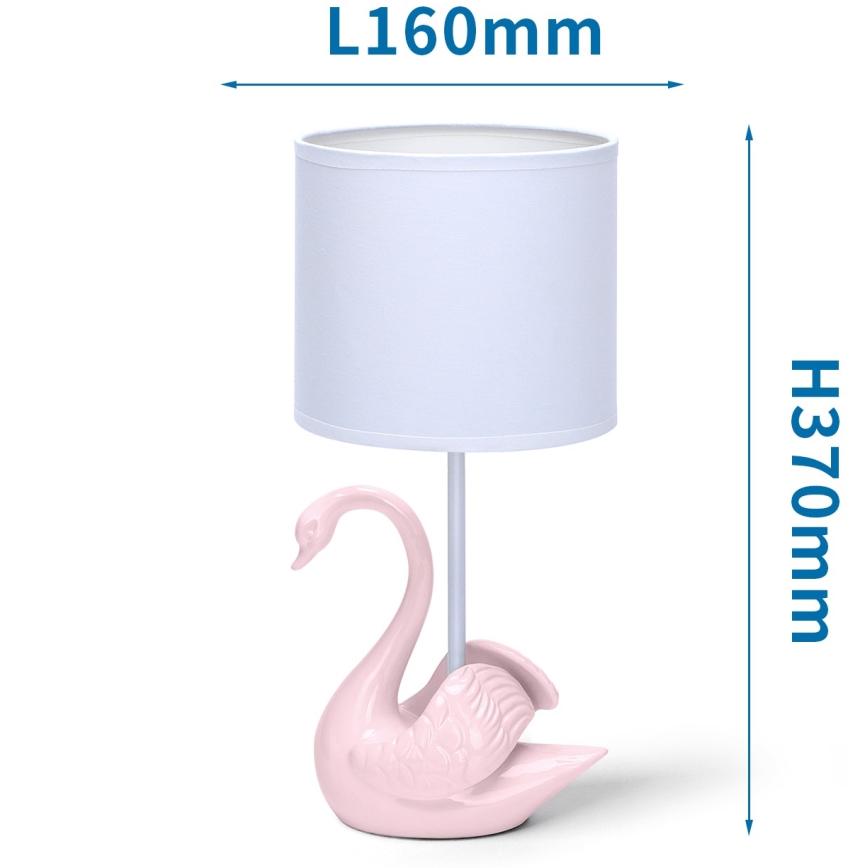 Aigostar - Lamp lastele 1xE14/40W/230V swan roosa