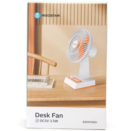 Aigostar - Lauaarvuti ventilaator 6W/USB