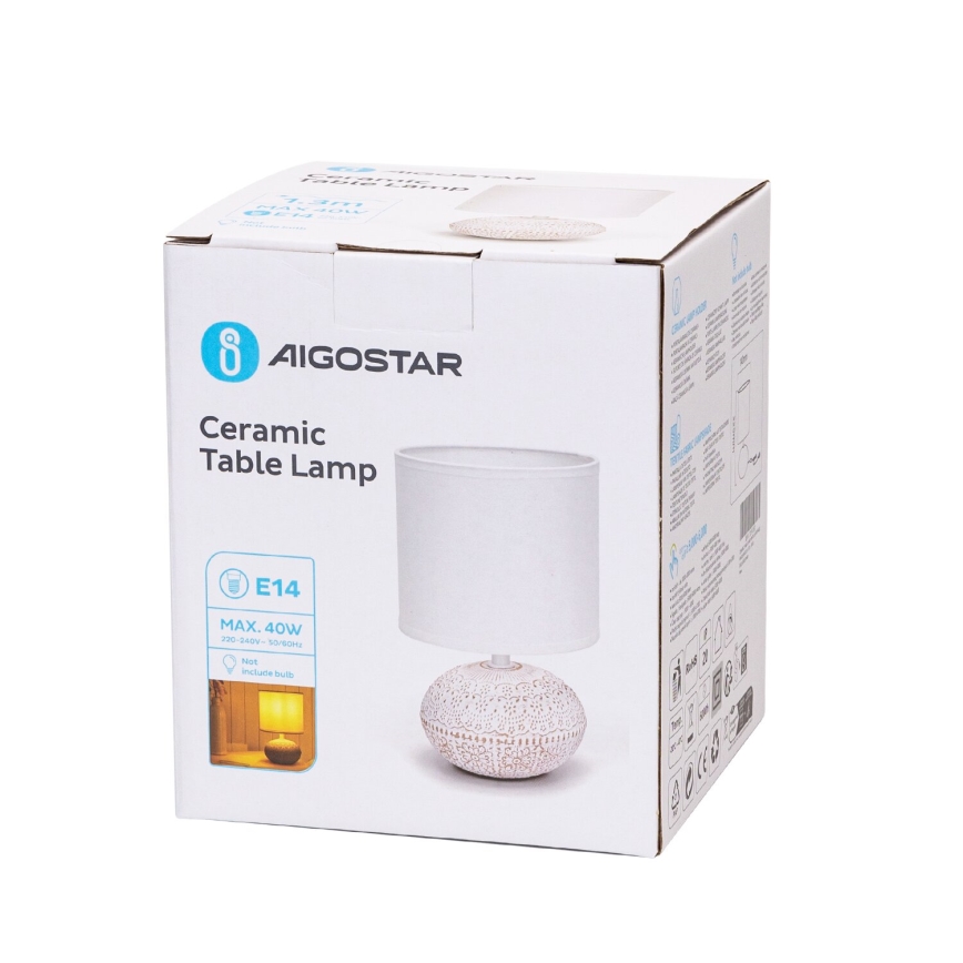 Aigostar - Laualamp 1xE14/40W/230V