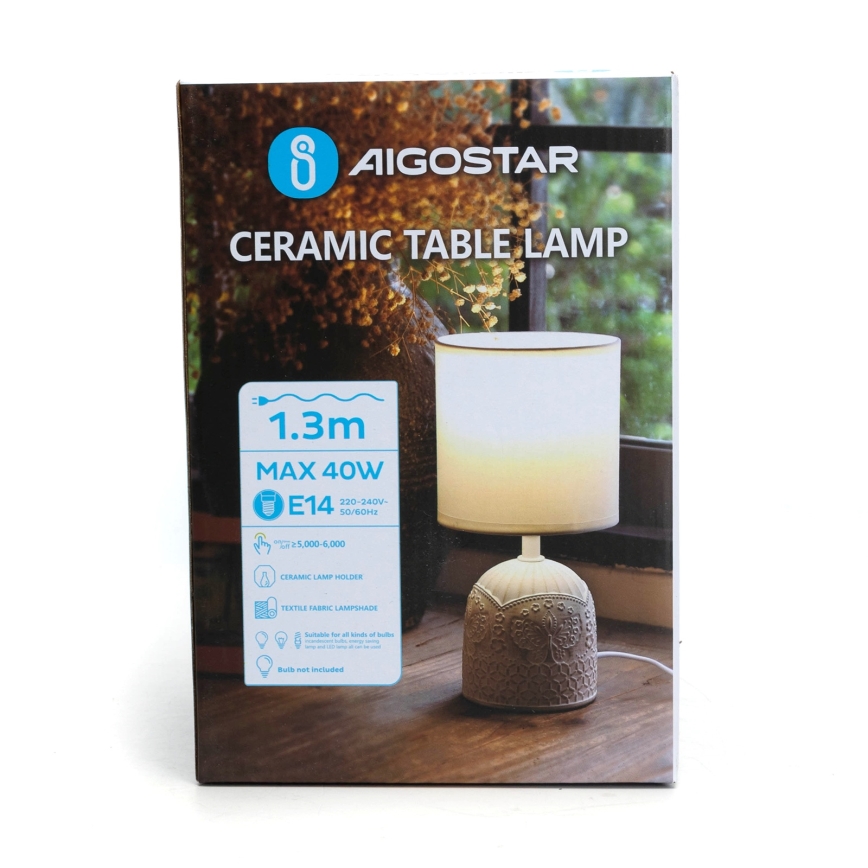 Aigostar - Laualamp 1xE14/40W/230V