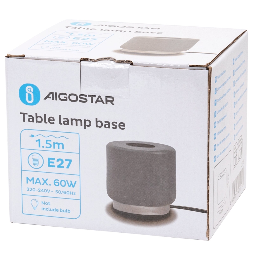 Aigostar - Laualamp 1xE27/60W/230V hall