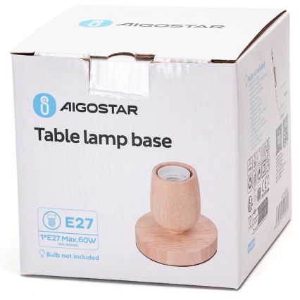 Aigostar - Laualamp 1xE27/60W/230V kummipuu