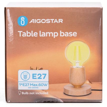 Aigostar - Laualamp 1xE27/60W/230V kummipuu