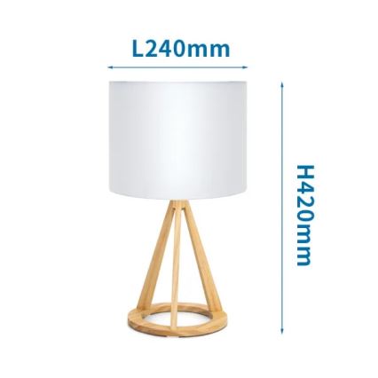 Aigostar - Laualamp 1xE27/60W/230V mänd