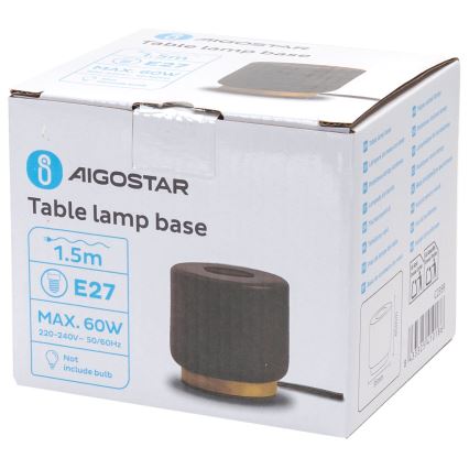 Aigostar - Laualamp 1xE27/60W/230V must