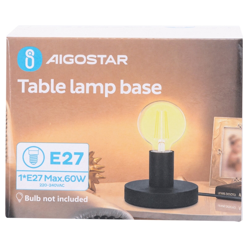 Aigostar - Laualamp 1xE27/60W/230V must