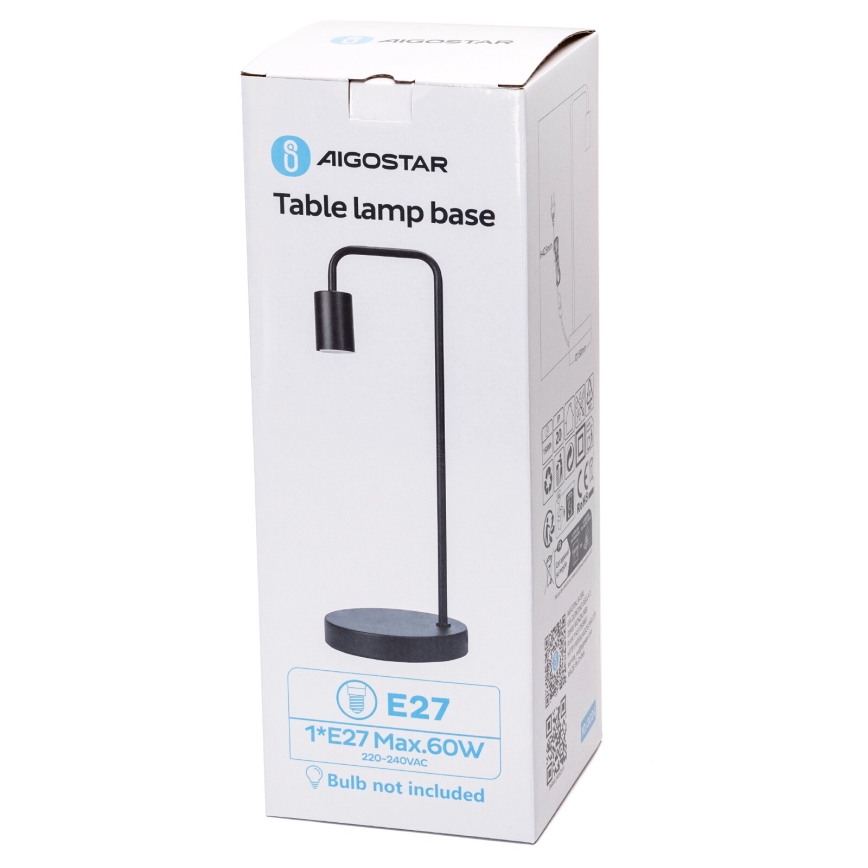 Aigostar - Laualamp 1xE27/60W/230V must