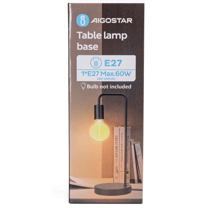 Aigostar - Laualamp 1xE27/60W/230V must