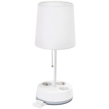 Aigostar - Laualamp pistikuga 1xE27/60W/230V valge