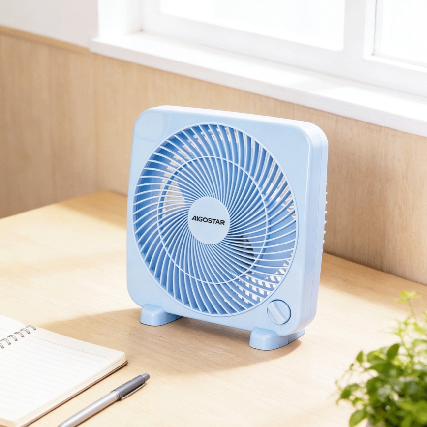 Aigostar - Lauaventilaator 30W/230V sinine