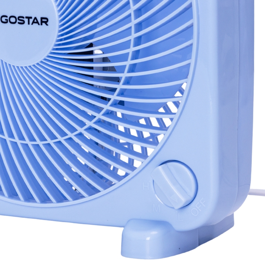 Aigostar - Lauaventilaator 30W/230V sinine