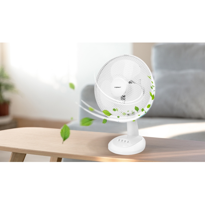 Aigostar - Lauaventilaator 35W/230V 34 cm valge