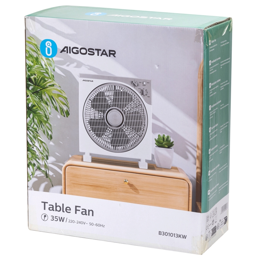 Aigostar - Lauaventilaator 35W/230V
