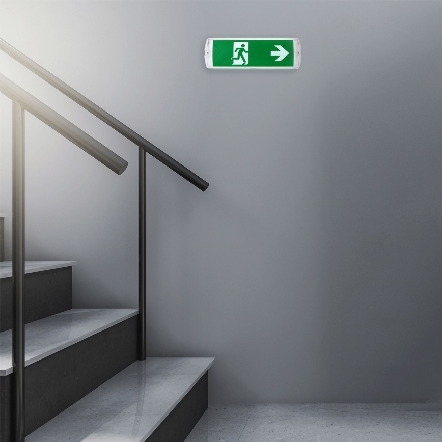 Aigostar - LED Avariivalgusti EMERGENCY EXIT LED/4W/230V IP65 6500K 600mAh