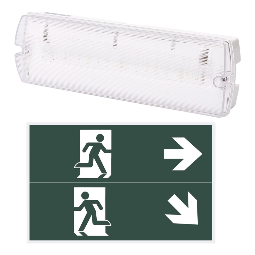 Aigostar - LED Avariivalgusti EMERGENCY EXIT LED/4W/230V IP65 6500K 600mAh