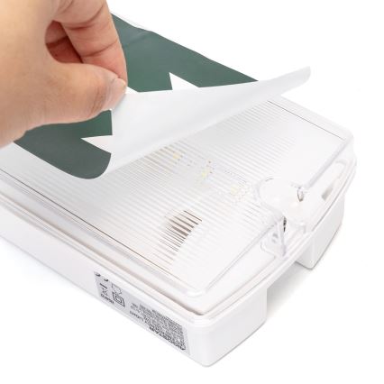 Aigostar - LED Avariivalgusti EMERGENCY EXIT LED/4W/230V IP65 6500K 600mAh