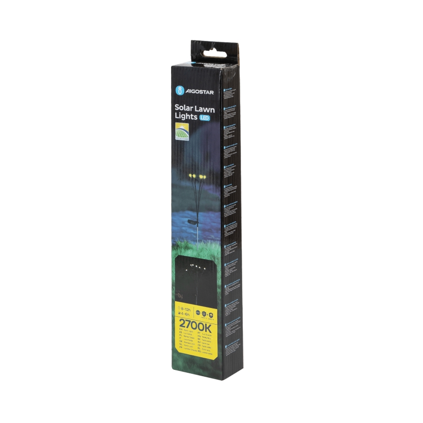 Aigostar - LED Dekoratiivne päikesepaneeliga valgusti LED/0,04W/1,2V 68,5cm 300 mAh 2700K IP44