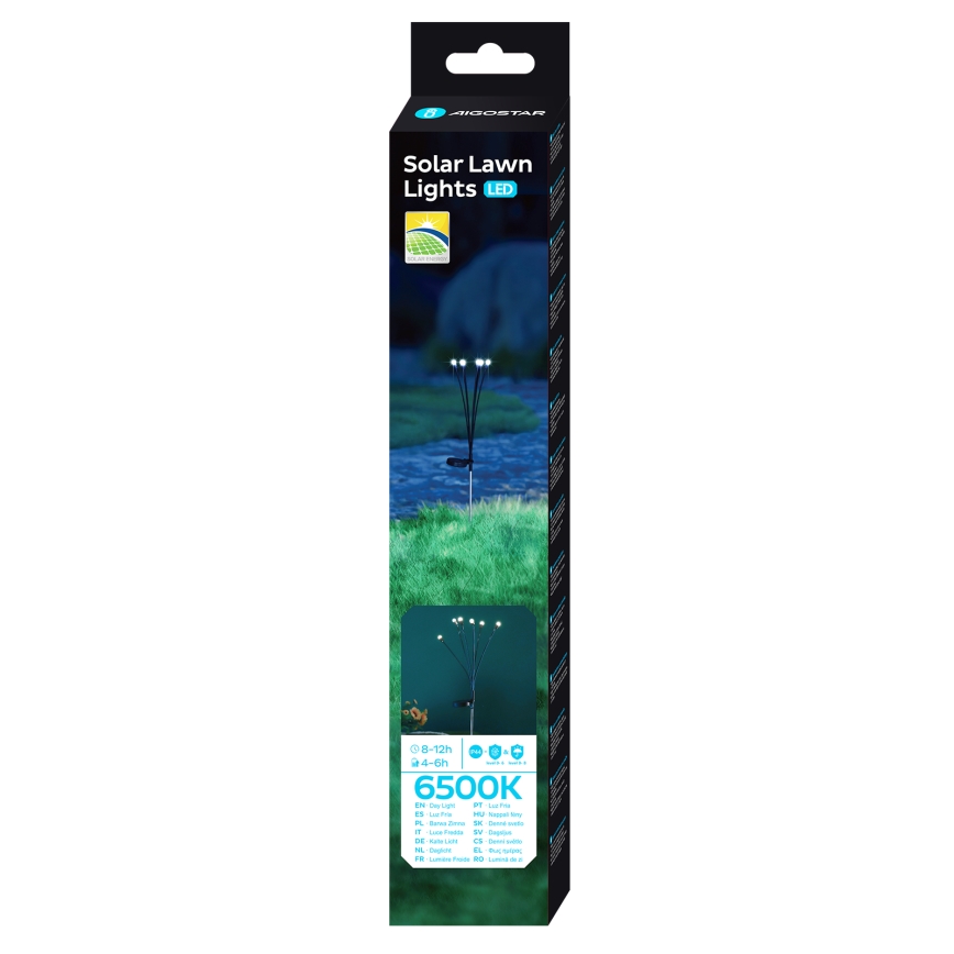 Aigostar - LED Dekoratiivne päikesepaneeliga valgusti LED/0,04W/1,2V 68,5cm 6500K IP44 300 mAh