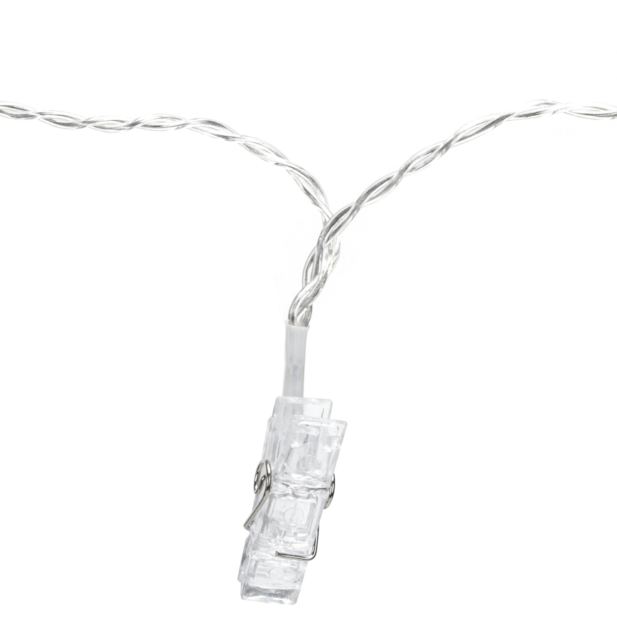 Aigostar - LED dekoratiivne valguskett 40xLED/5W/USB 9 m soe valge