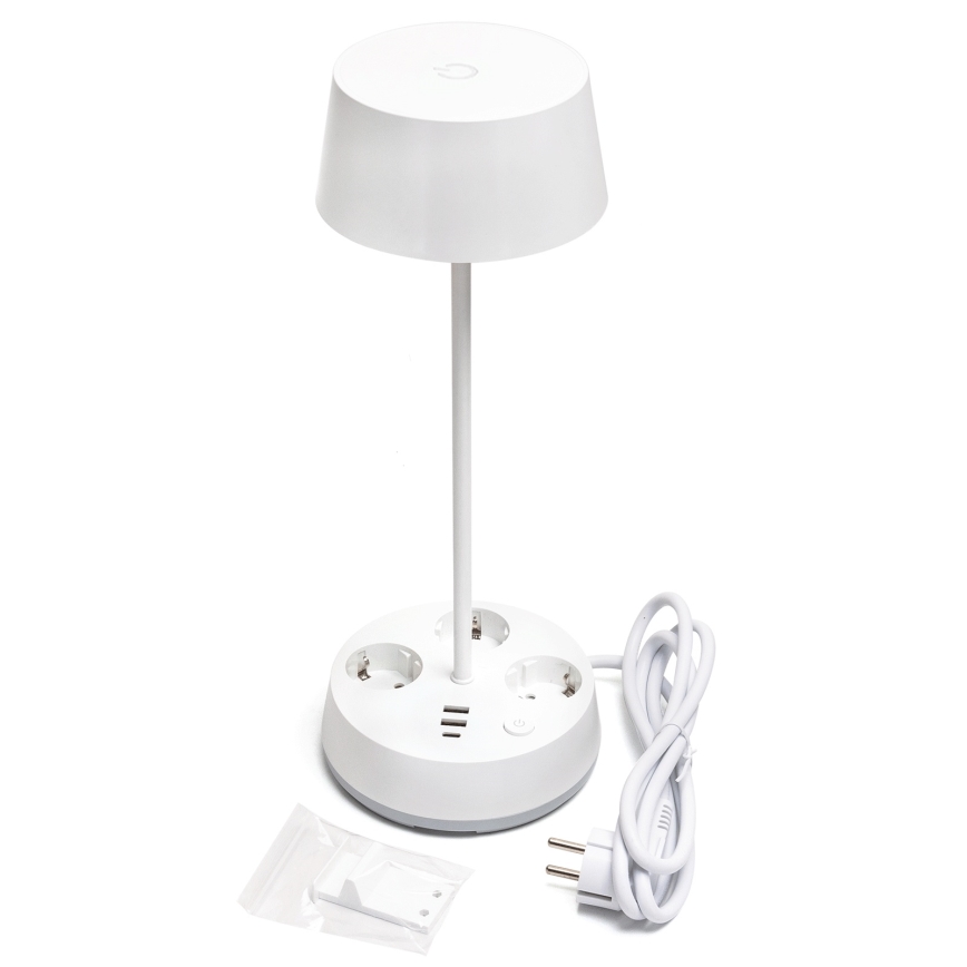 Aigostar - LED dimmerdatav lamp, mille pistikut ja USB LED/4.6W/230V 3000/4000/6500K valge
