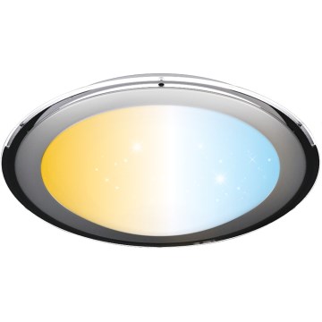 Aigostar - LED dimmereeritav laelamp LED/60W/230V 2700-6500K läbimõõt 52,7 cm kroom + kaugjuhtimispult