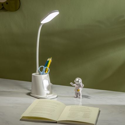 Aigostar - LED Hämardatav laetav laualamp LED/2,8W/5V 1800mAh 3000/5000K valge