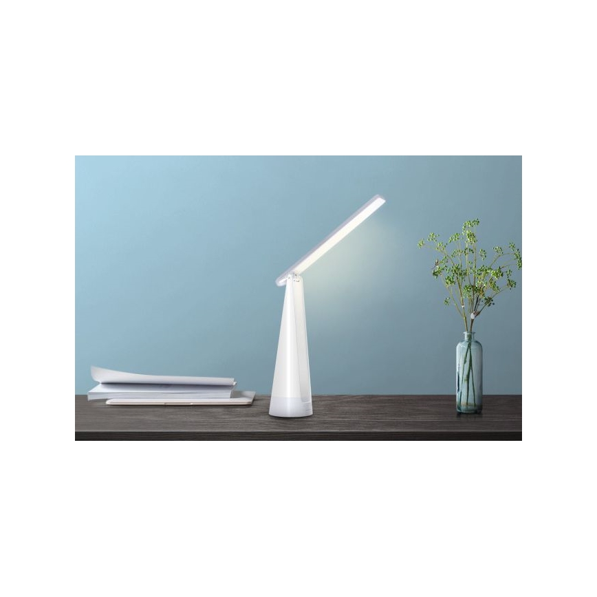 Aigostar - LED Hämardatav laetav laualamp LED/7W/5V 4000K 4400 mAh valge
