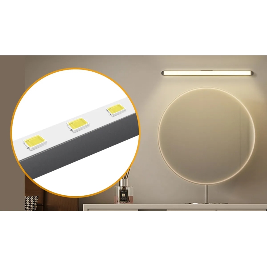 Aigostar - LED Hämardatav laetav peeglivalgustus LED/2,9W/5V 2000 mAh