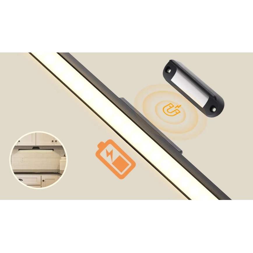 Aigostar - LED Hämardatav laetav peeglivalgustus LED/2,9W/5V 2000 mAh
