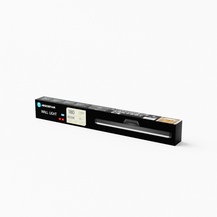 Aigostar - LED Hämardatav laetav peeglivalgustus LED/2,9W/5V 2000 mAh