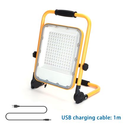 Aigostar - LED Hämardatav laetav prožektor LED/100W/5V 6500K IP65 1500mAh