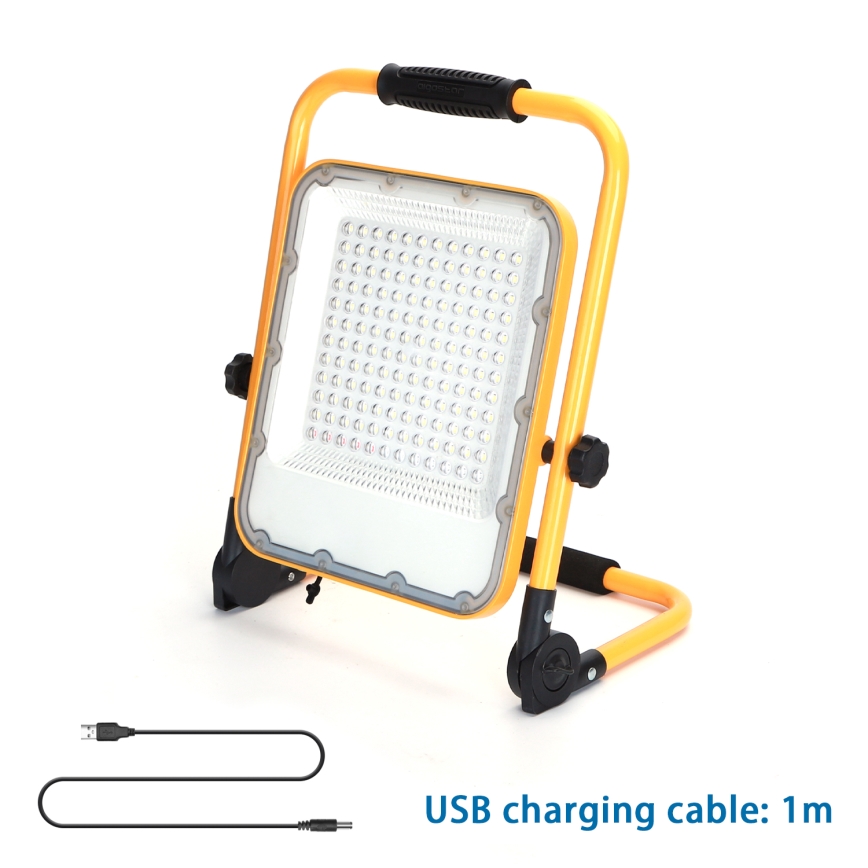 Aigostar - LED Hämardatav laetav prožektor LED/100W/5V 6500K IP65 1500mAh