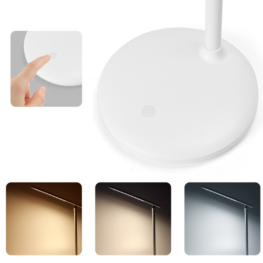 Aigostar - LED Hämardatav laetav puutetundlik laualamp LED/3W/5V 2700/4000/6500K 1800 mAh