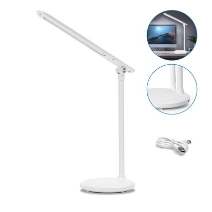 Aigostar - LED Hämardatav laetav puutetundlik laualamp LED/3W/5V 2700/4000/6500K 1800 mAh
