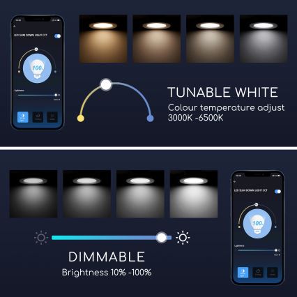 Aigostar - LED Hämardatav laevalgusti 6W/230V d. 11,5 cm Wi-Fi