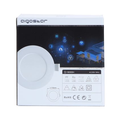 Aigostar - LED Hämardatav laevalgusti 6W/230V d. 11,5 cm Wi-Fi