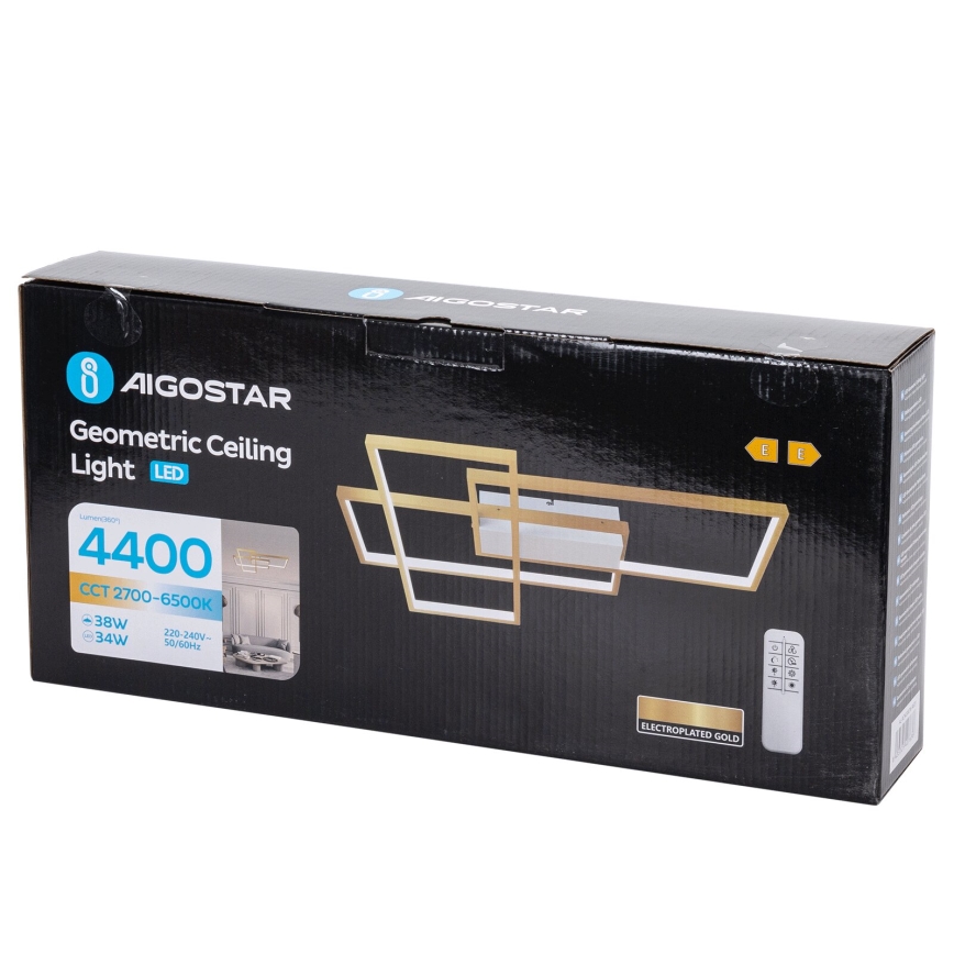 Aigostar - LED Hämardatav laevalgusti LED/38W/230V 2700-6500K + kaugjuhtimispult