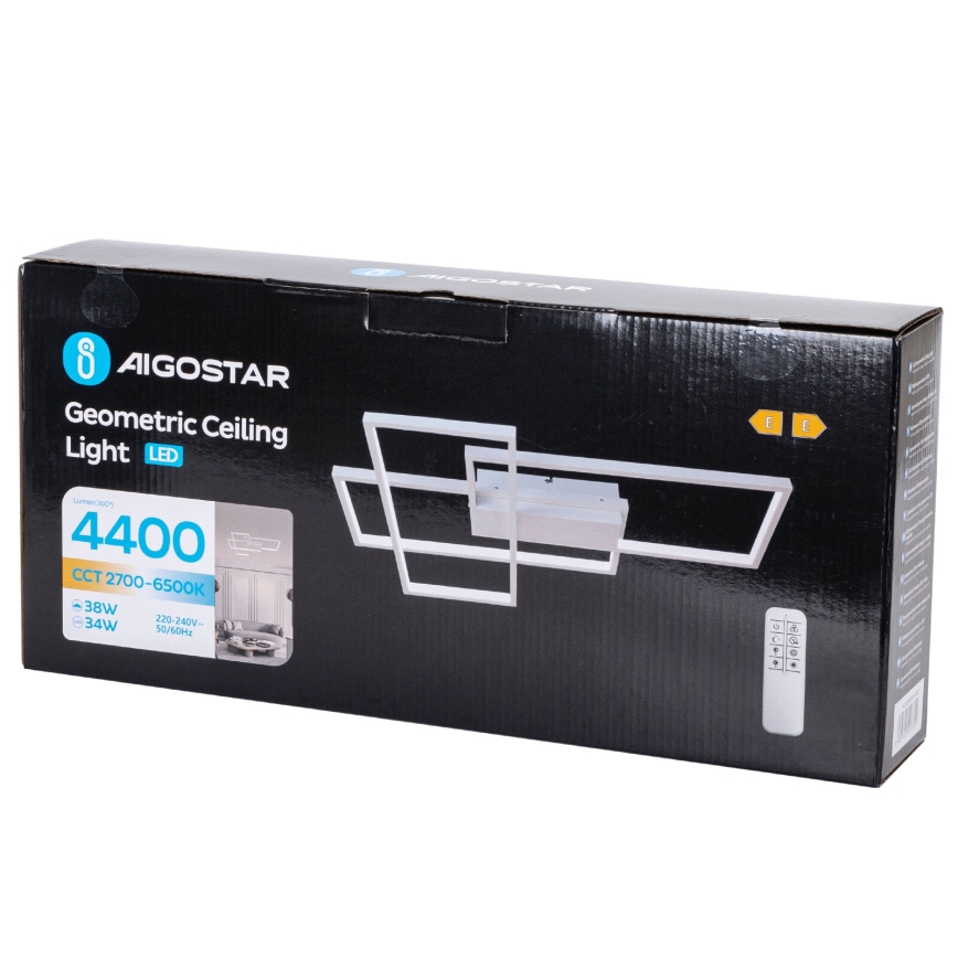 Aigostar - LED Hämardatav laevalgusti LED/38W/230V 2700-6500K + kaugjuhtimispult