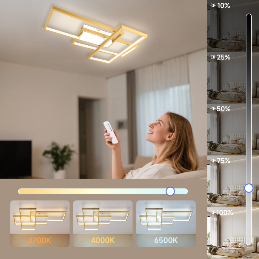Aigostar - LED Hämardatav laevalgusti LED/38W/230V 2700-6500K + kaugjuhtimispult