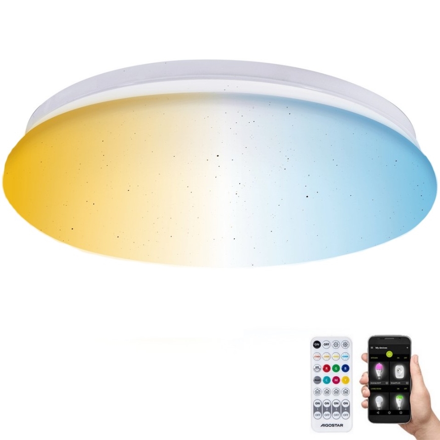Aigostar - LED Hämardatav laevalgusti vannituppa MESH Nutikas LED/18W/230V 3000-65000K IP44 + kaugjuhtimispult
