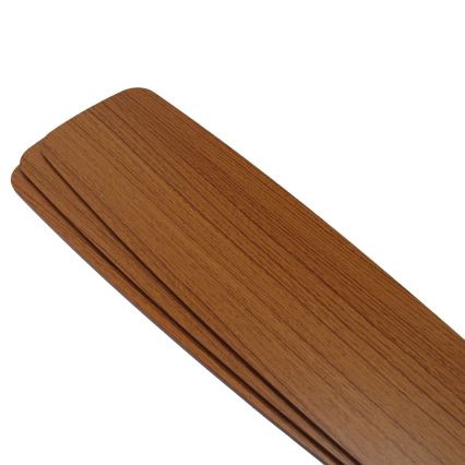 Aigostar - LED Hämardatav laeventilaator LED/20W/230V 2700-6500K 132cm pruun + kaugjuhtimispult