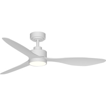 Aigostar - LED Hämardatav laeventilaator LED/20W/230V 2700-6500K 132cm valge + kaugjuhtimispult