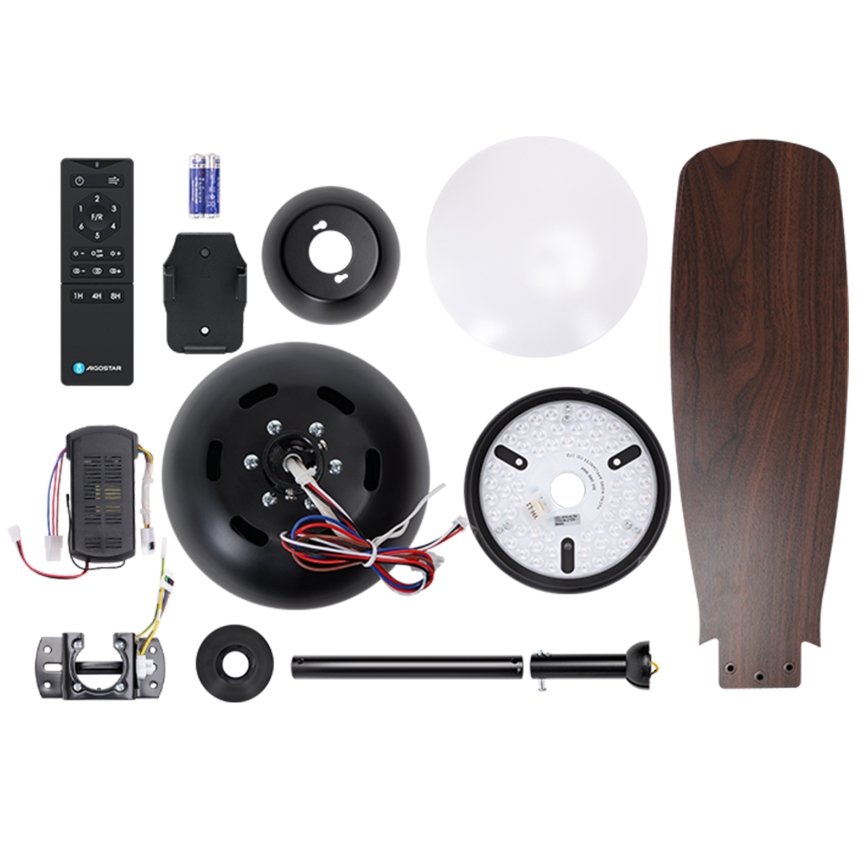 Aigostar - LED Hämardatav laeventilaator LED/24W/230V 2700-6500K 106,6 cm + kaugjuhtimispult