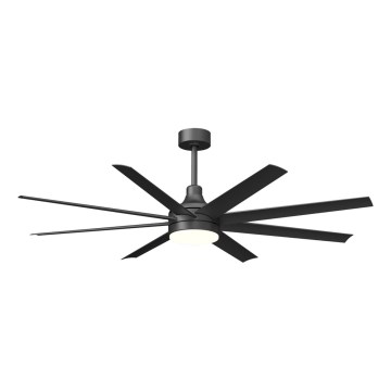 Aigostar - LED Hämardatav laeventilaator LED/24W/230V 2700-6500K 165cm must + kaugjuhtimispult